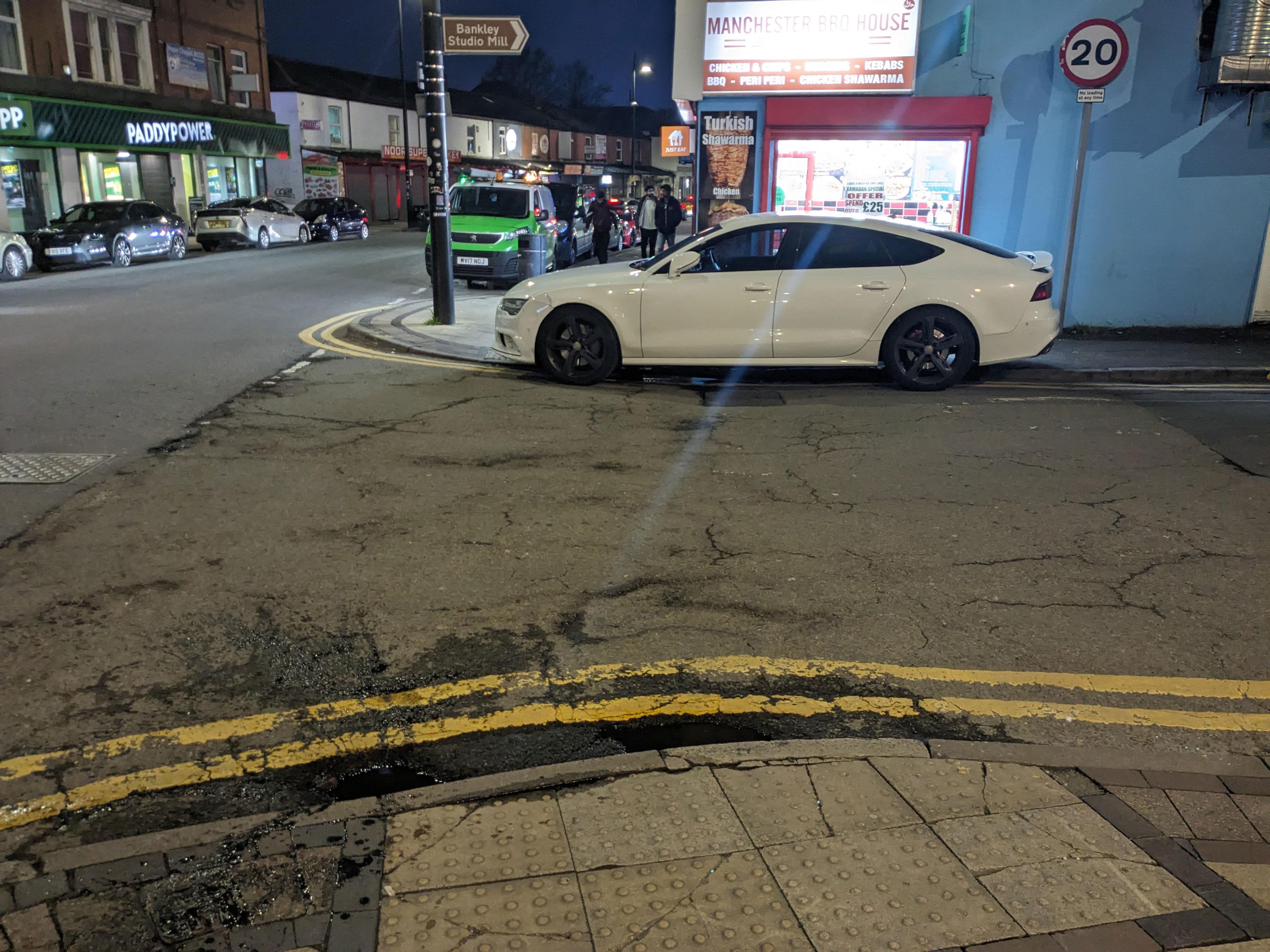 View of street with dropped kerb